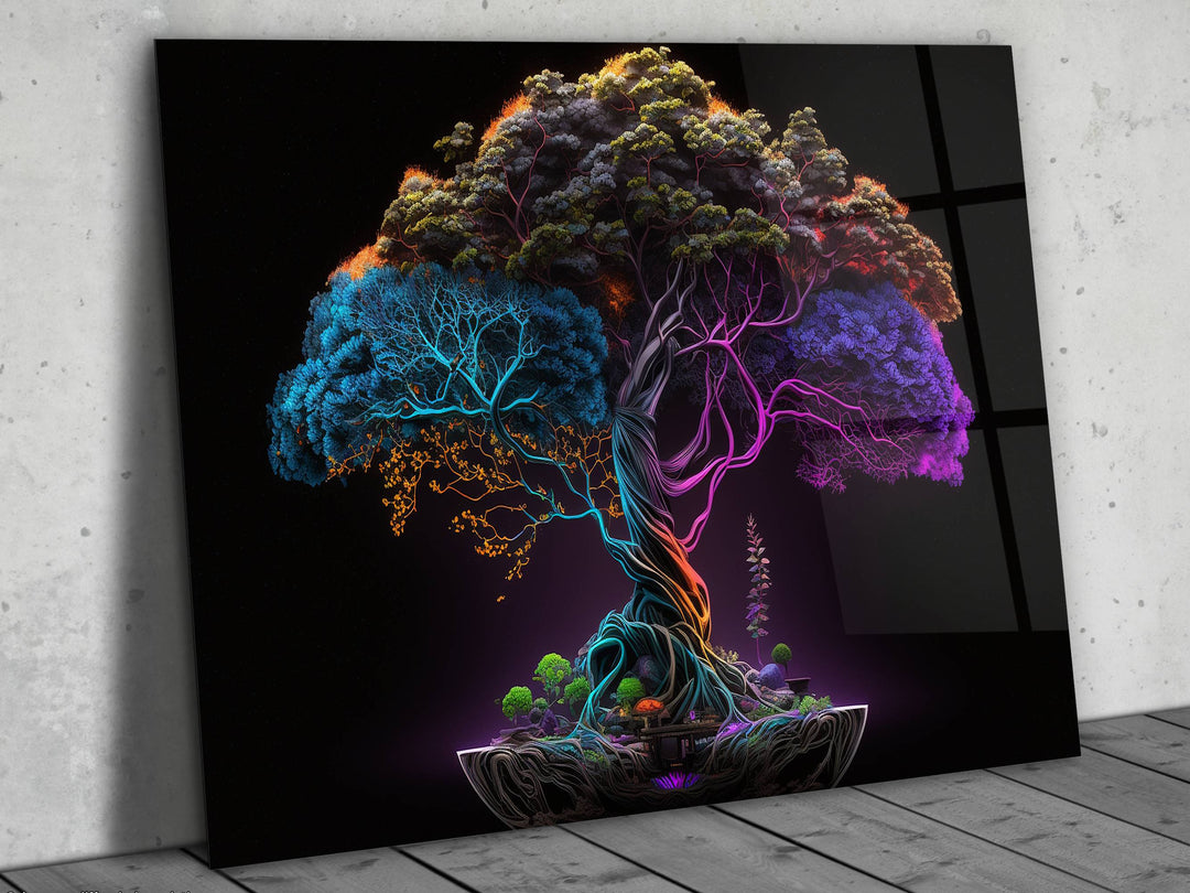 Tree of Life Glass Printing Wall Art-Home Office Wall Decor