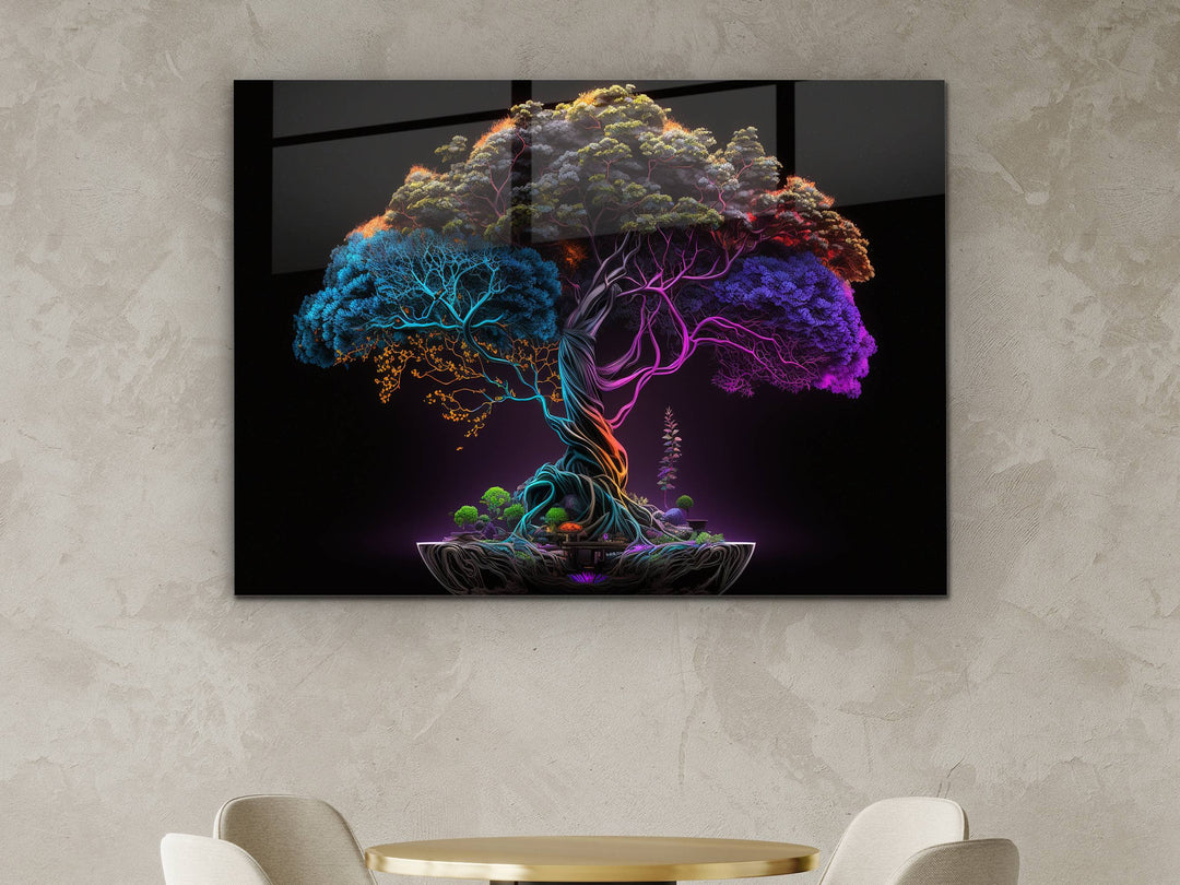 Tree of Life Glass Printing Wall Art-Home Office Wall Decor