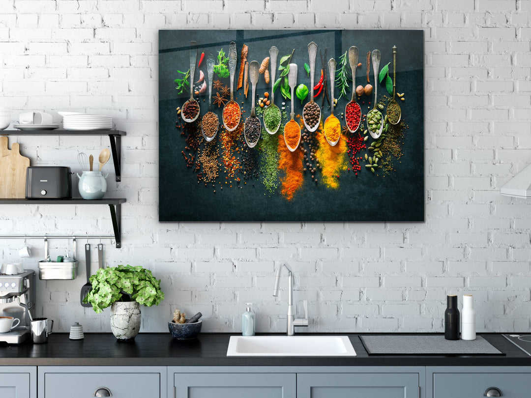 Kitchen Wall Decor-Glass Printing Wall Art