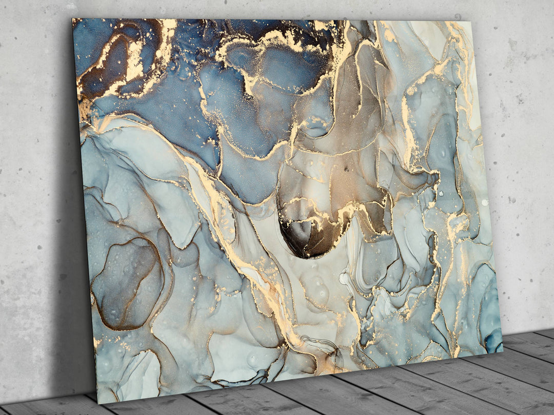 Abstract Marble Pattern Glass Printing Wall Art- Home&Office Wall Decor