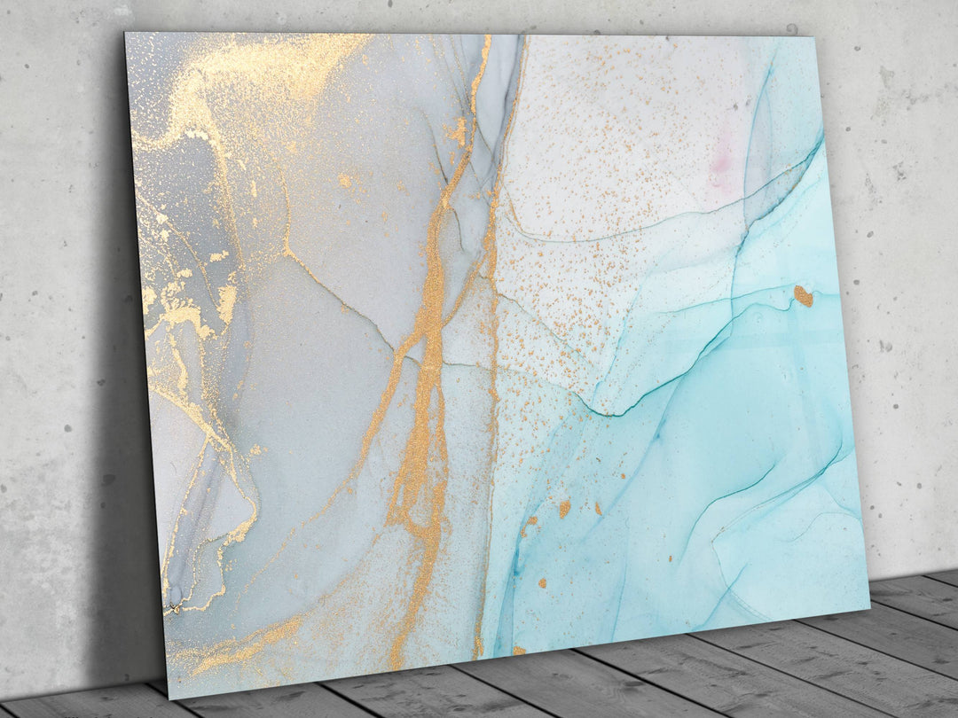 Abstract Marble Pattern Glass Printing Wall Art - Home&Office Wall Decor