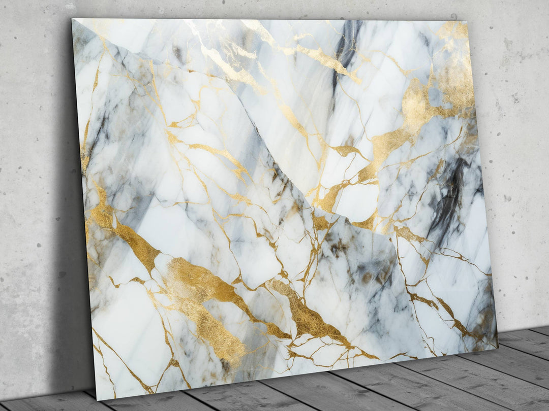 Abstract Marble Pattern Glass Printing Wall Art - Home&Office Wall Decor