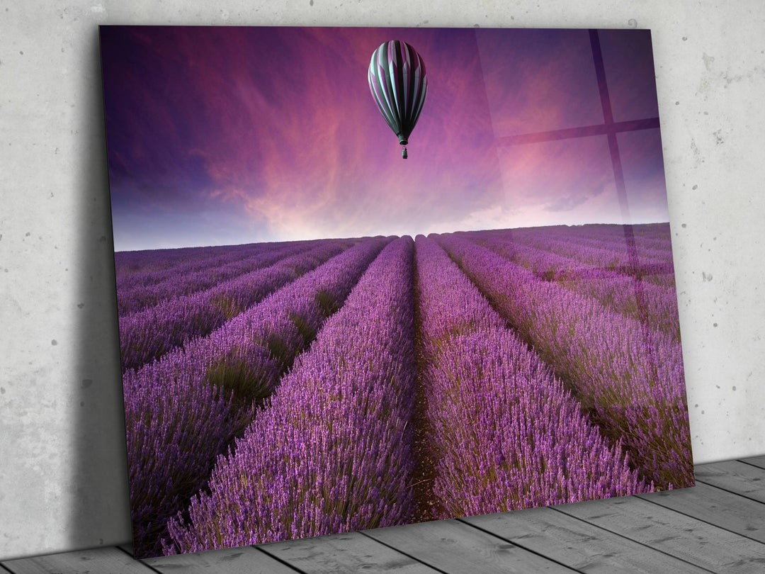 Landscape Purple Glass Printing Wall Art - Home&Office Wall Decor