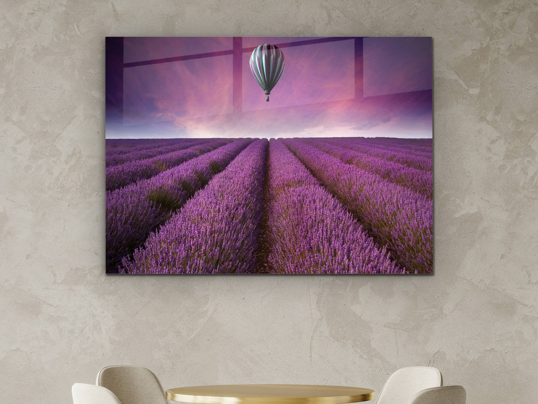 Landscape Purple Glass Printing Wall Art - Home&Office Wall Decor