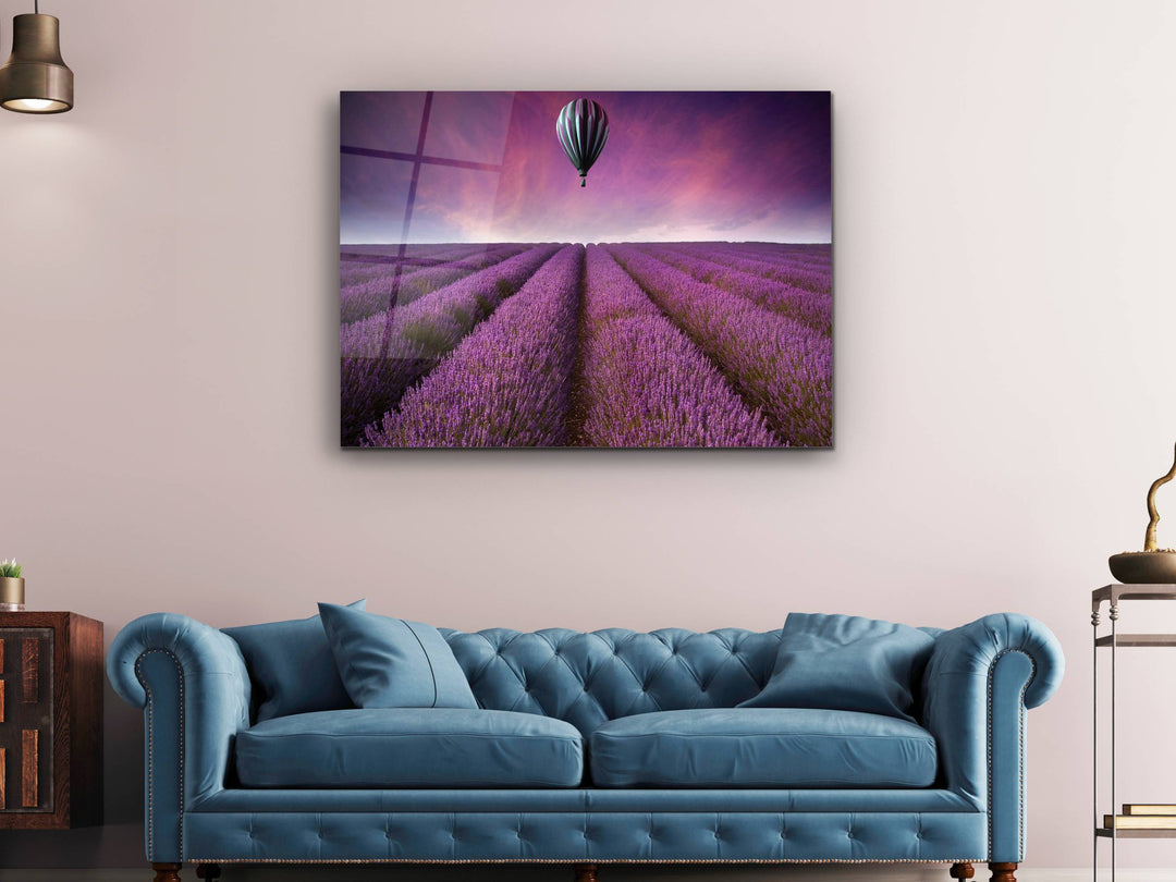 Landscape Purple Glass Printing Wall Art - Home&Office Wall Decor