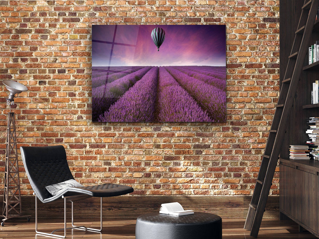 Landscape Purple Glass Printing Wall Art - Home&Office Wall Decor