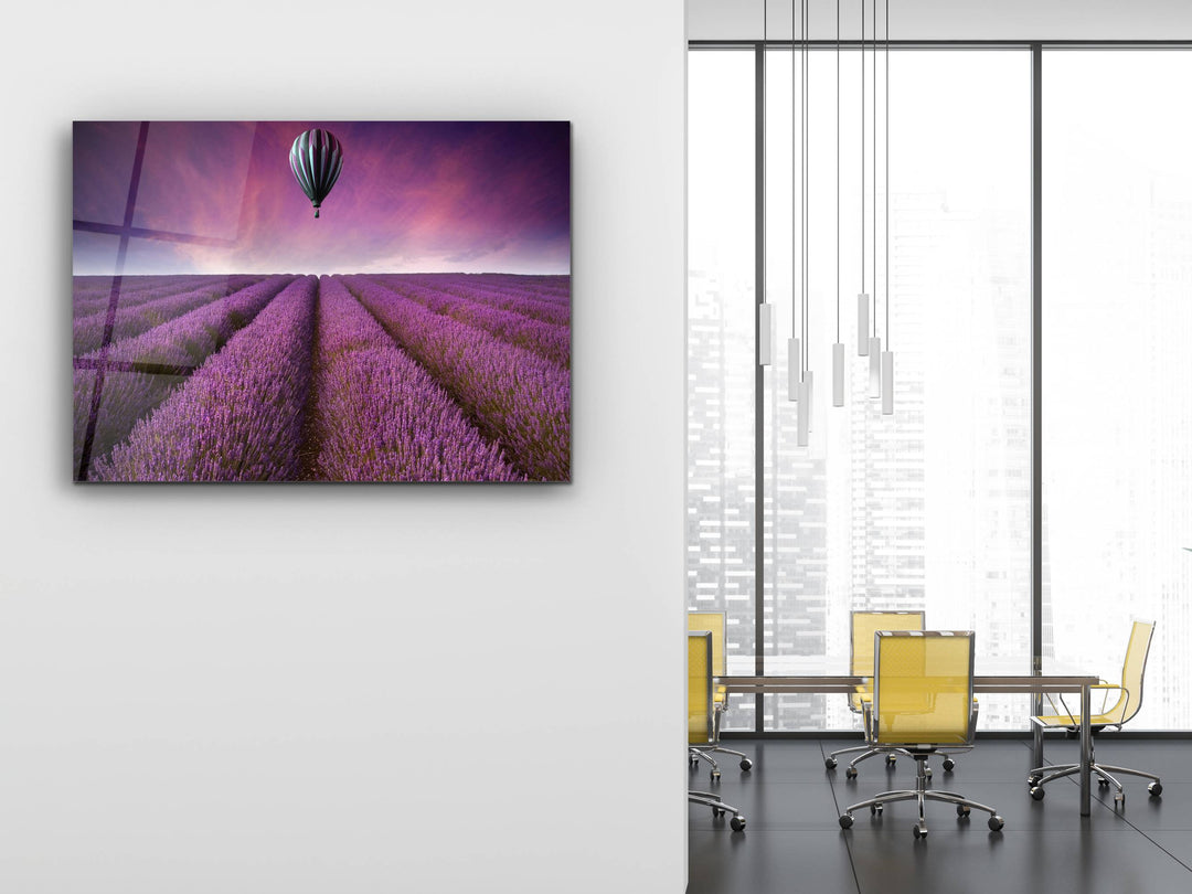 Landscape Purple Glass Printing Wall Art - Home&Office Wall Decor