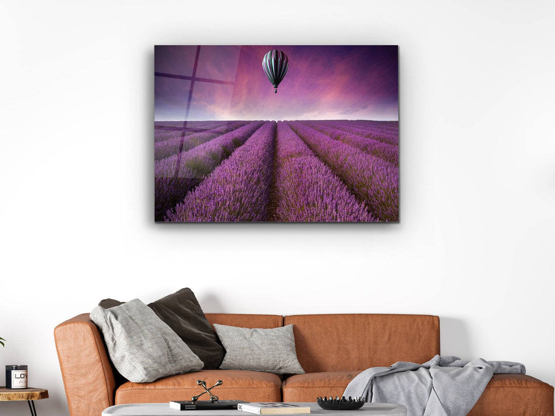 Landscape Purple Glass Printing Wall Art - Home&Office Wall Decor