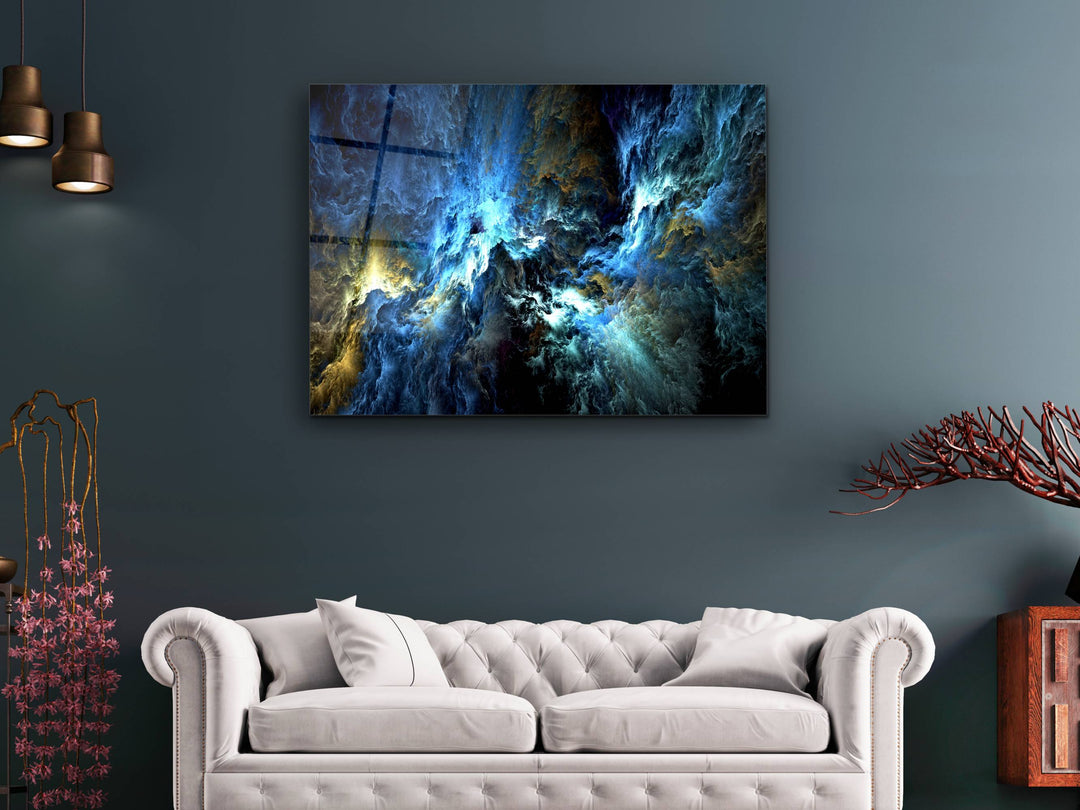 Abstract The Myth of Sky  Glass Printing Wall Art - Modern Wall Decor