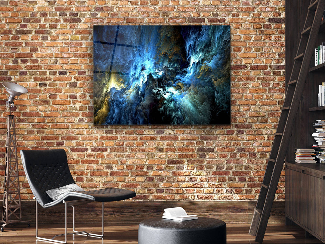 Abstract The Myth of Sky  Glass Printing Wall Art - Modern Wall Decor