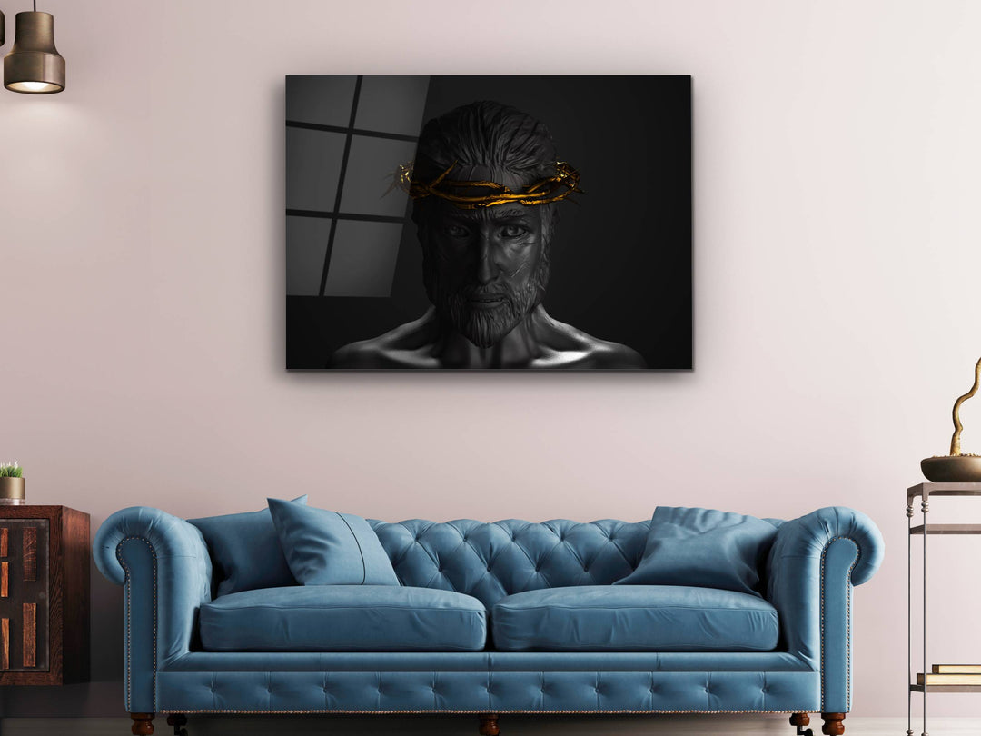 Jesus Christ Glass Printing Wall Art - Religious Glass Wall Decor