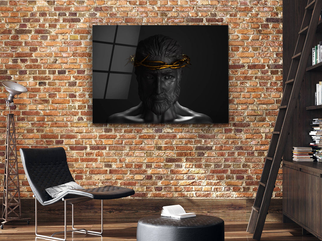 Jesus Christ Glass Printing Wall Art - Religious Glass Wall Decor