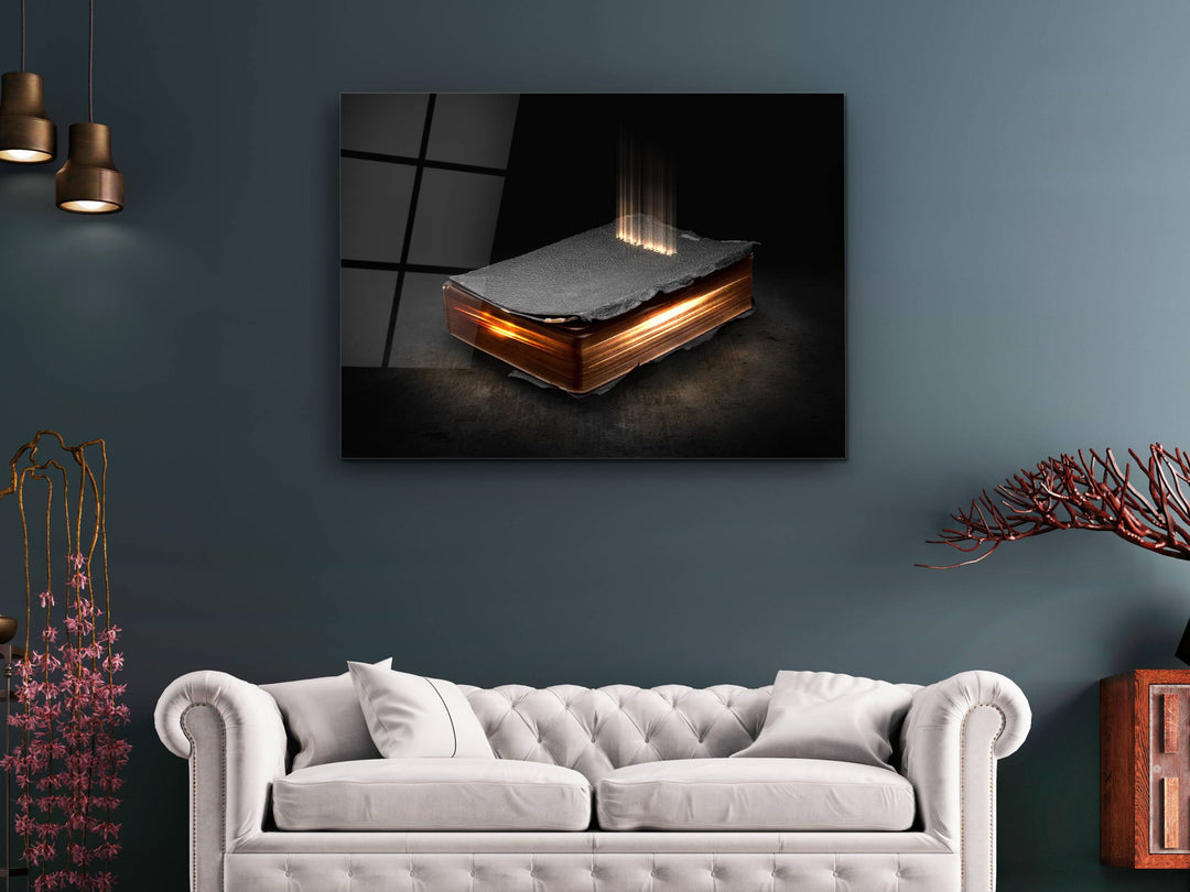 Bible Glass Printing Wall Art - Religious Glass Wall Decor