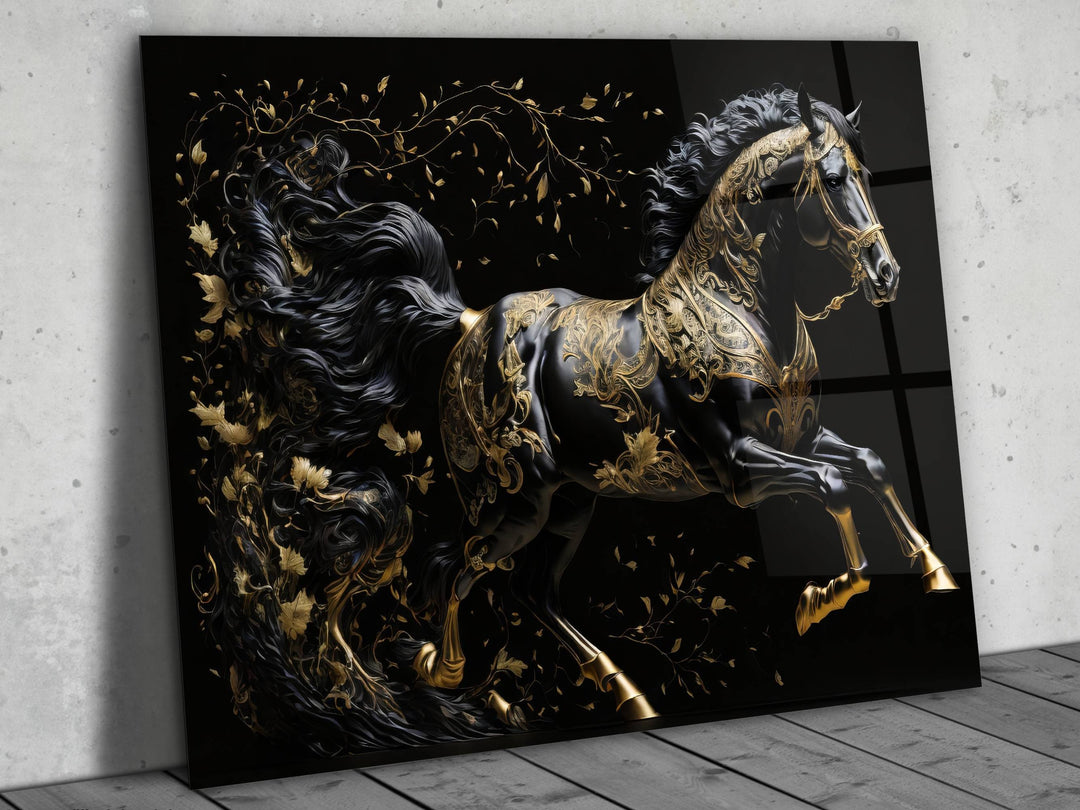 Horse Glass Printing Wall Art - Modern Glass Wall Decor