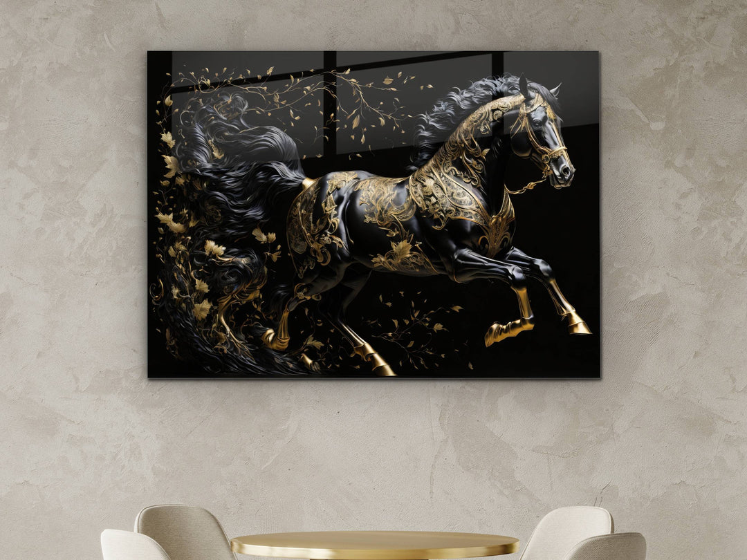 Horse Glass Printing Wall Art - Modern Glass Wall Decor