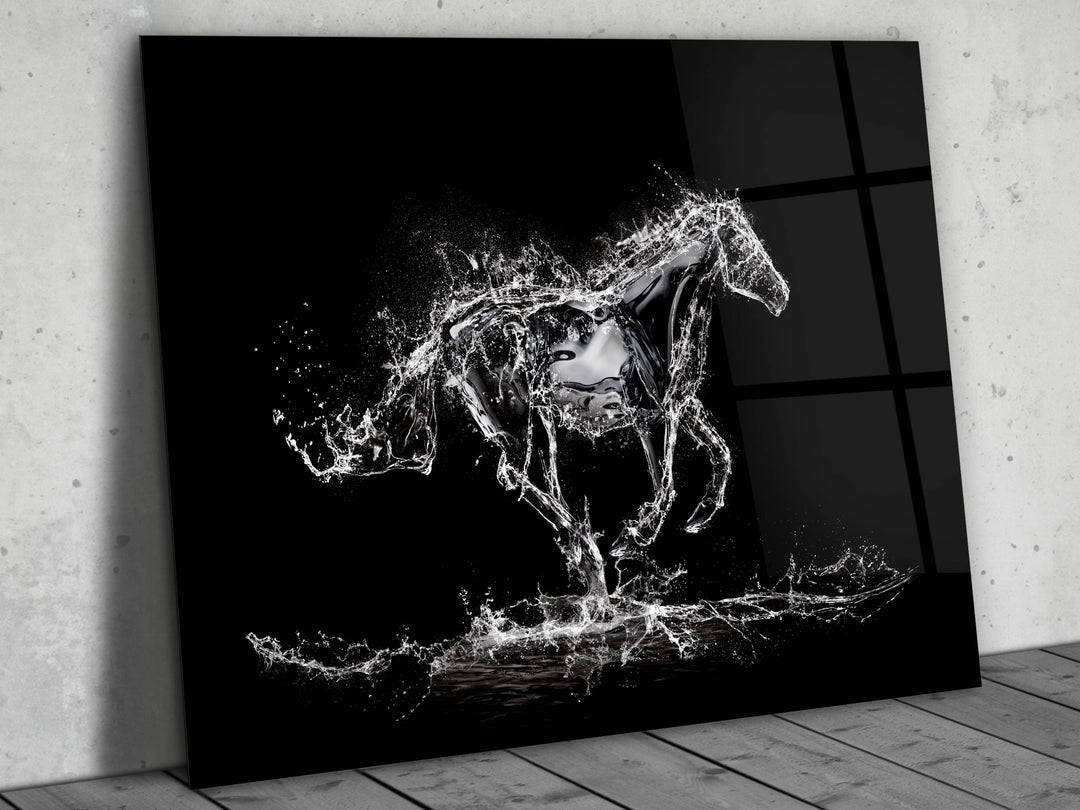 Horse Glass Printing Wall Art - Modern Glass Wall Decor