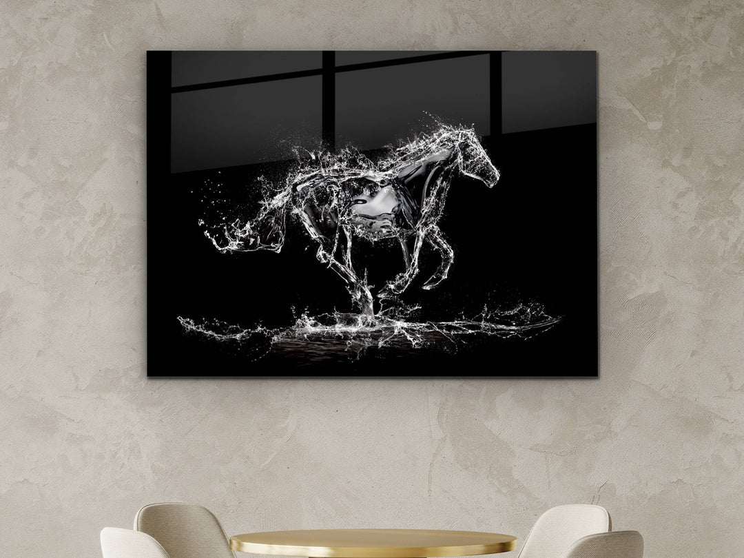 Horse Glass Printing Wall Art - Modern Glass Wall Decor