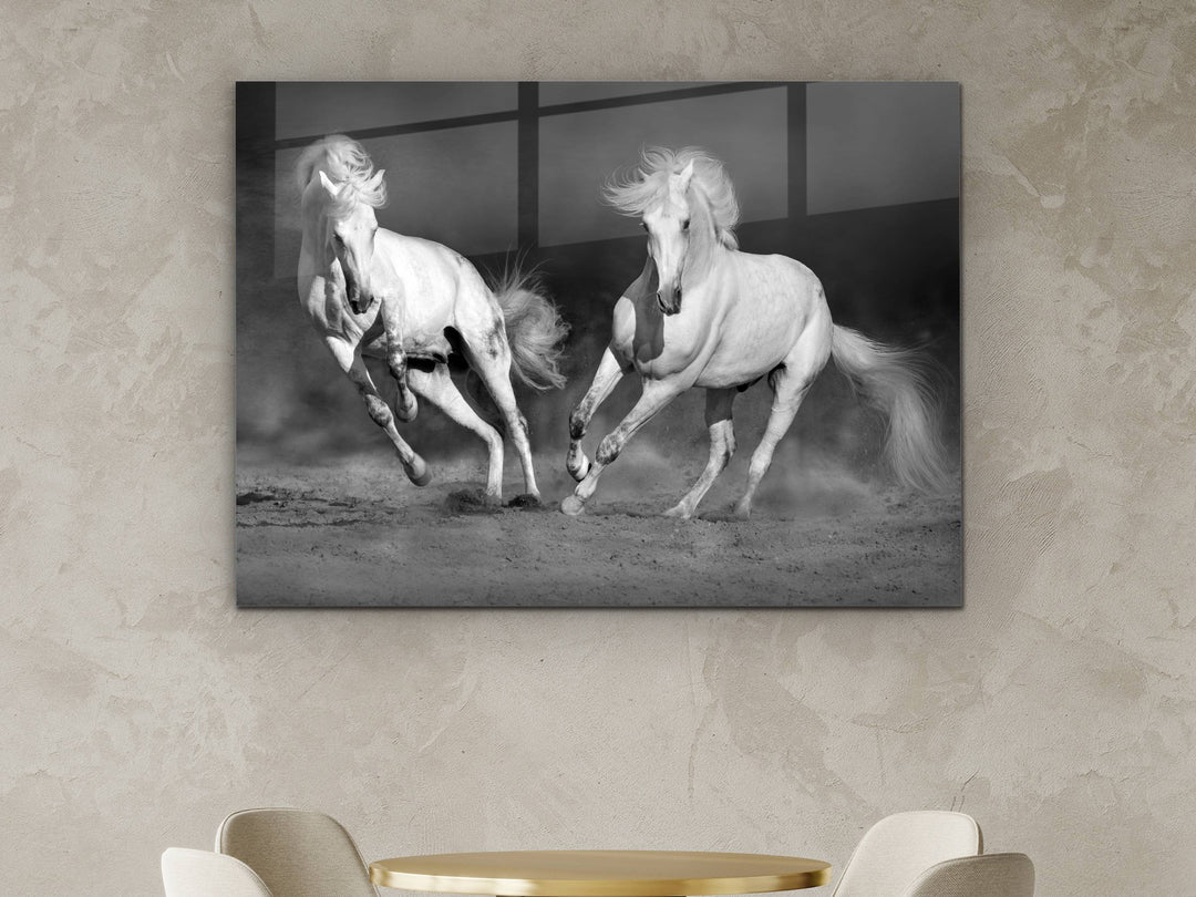 Horse Glass Printing Wall Art - Modern Glass Wall Decor