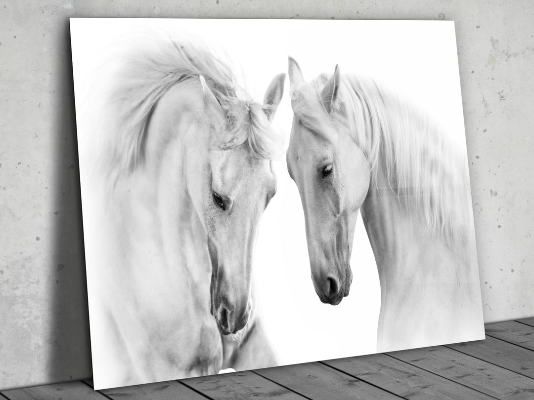 Horse Glass Printing Wall Art - Modern Glass Wall Decor