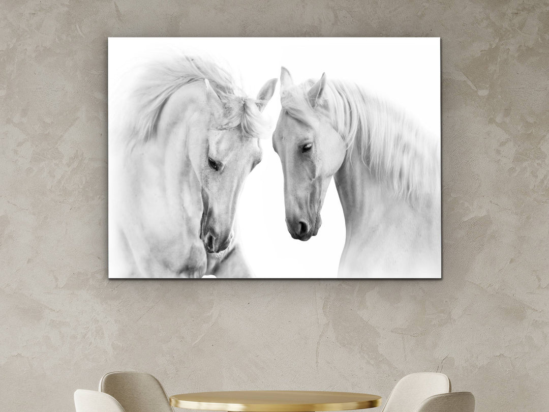 Horse Glass Printing Wall Art - Modern Glass Wall Decor