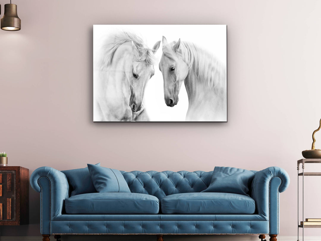 Horse Glass Printing Wall Art - Modern Glass Wall Decor