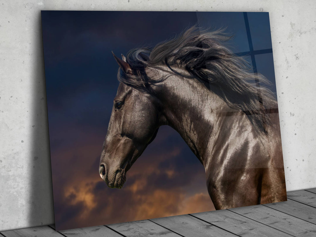 Horse Glass Printing Wall Art - Modern Glass Wall Decor