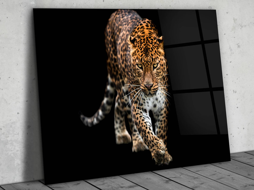 Leopard Glass Printing Wall Art-Home Office Wall Decor