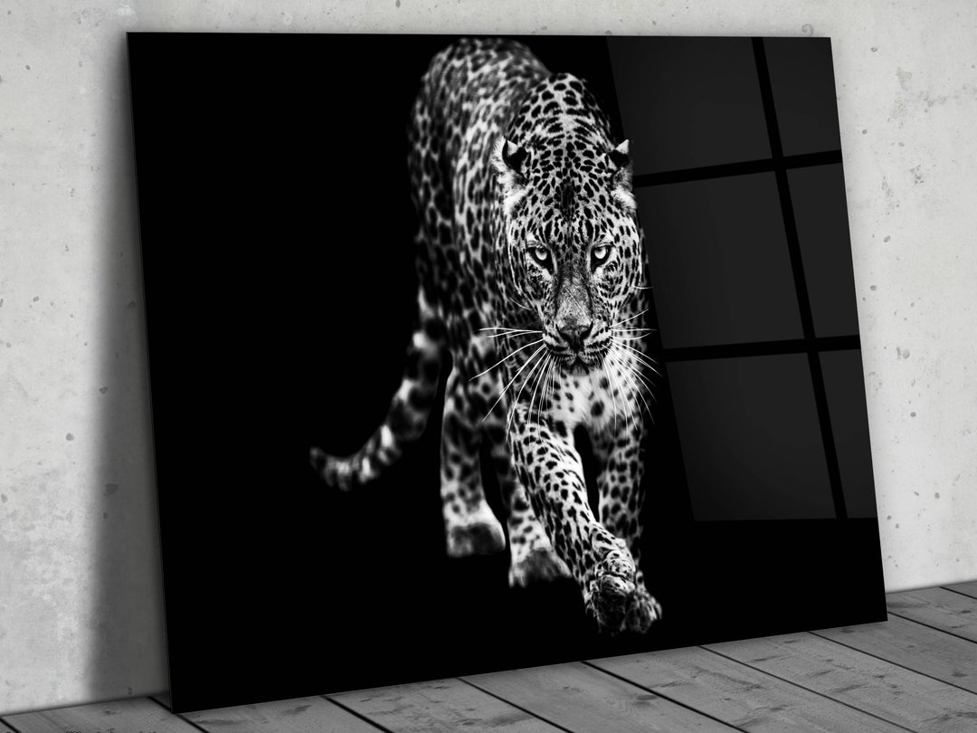 Leopard Glass Printing Wall Art-Home Office Wall Decor