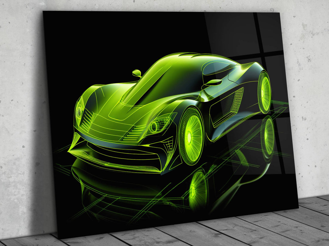 Car Glass Printing Wall Art - Glass Wall Decor