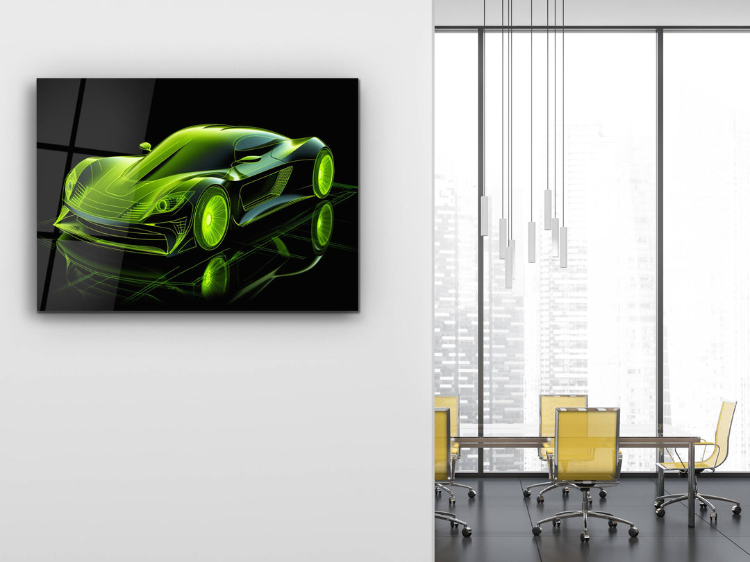 Car Glass Printing Wall Art - Glass Wall Decor