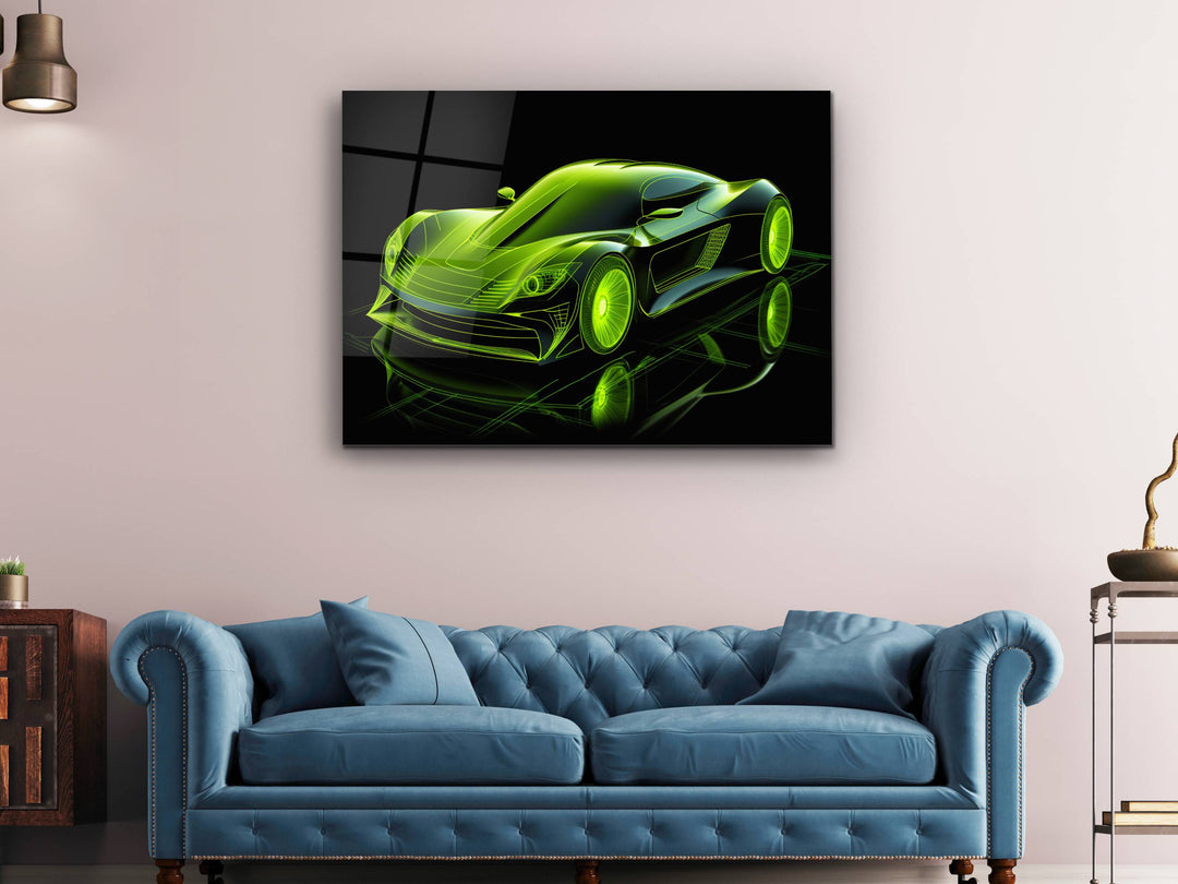 Car Glass Printing Wall Art - Glass Wall Decor