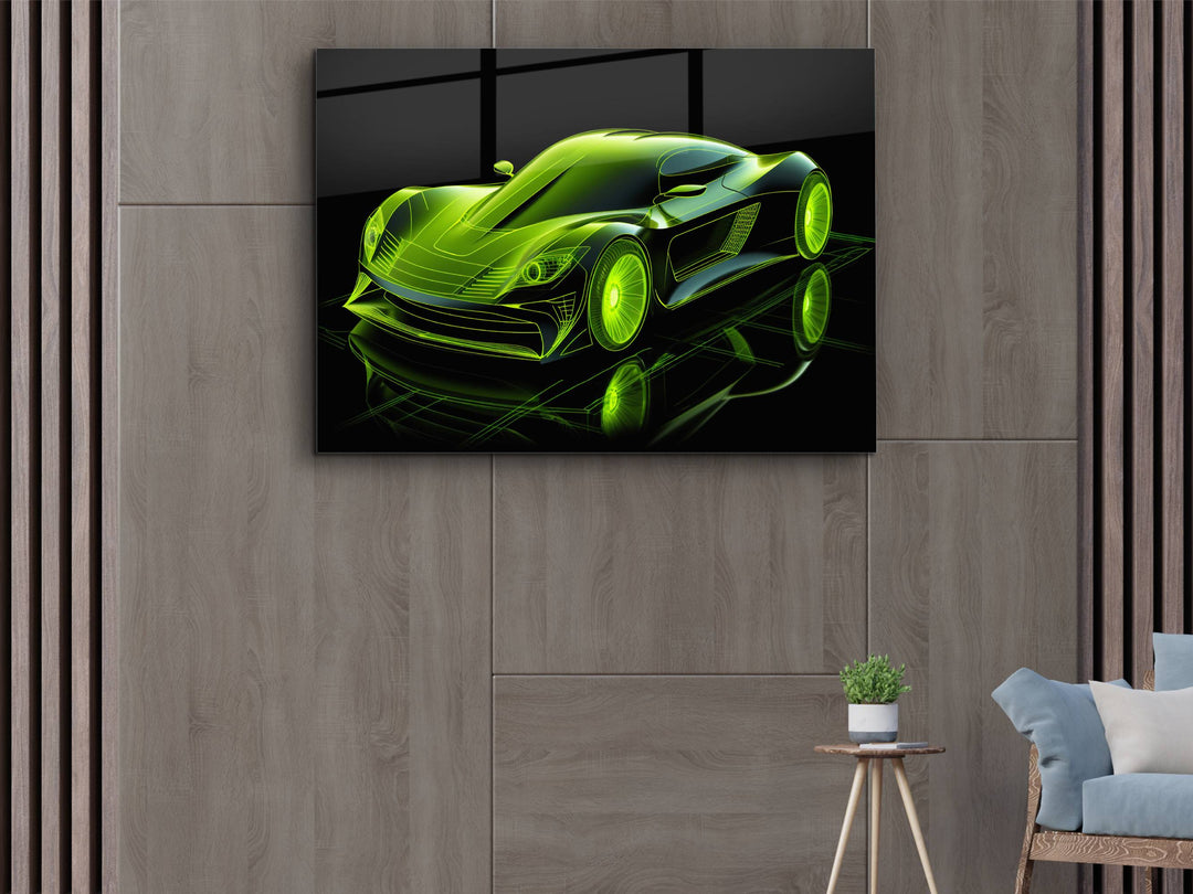 Car Glass Printing Wall Art - Glass Wall Decor