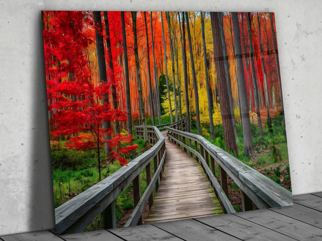 Forest Landscape Glass Printing Wall Art - Home&Office Wall Decor