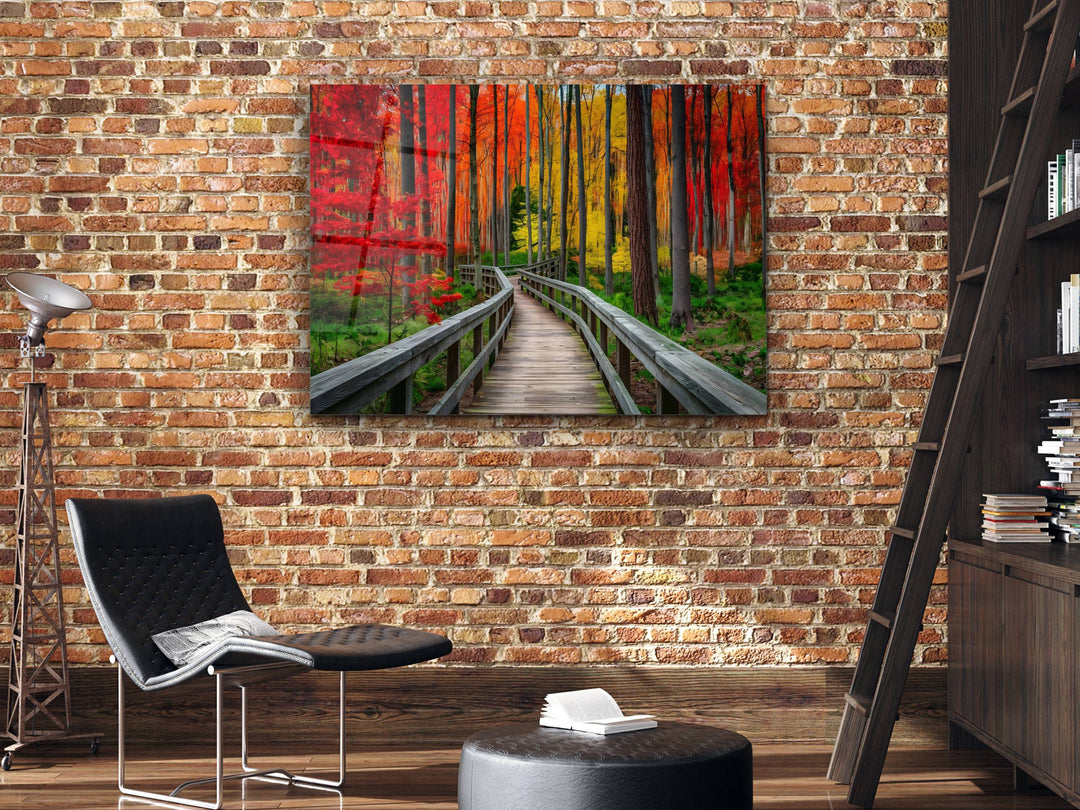 Forest Landscape Glass Printing Wall Art - Home&Office Wall Decor