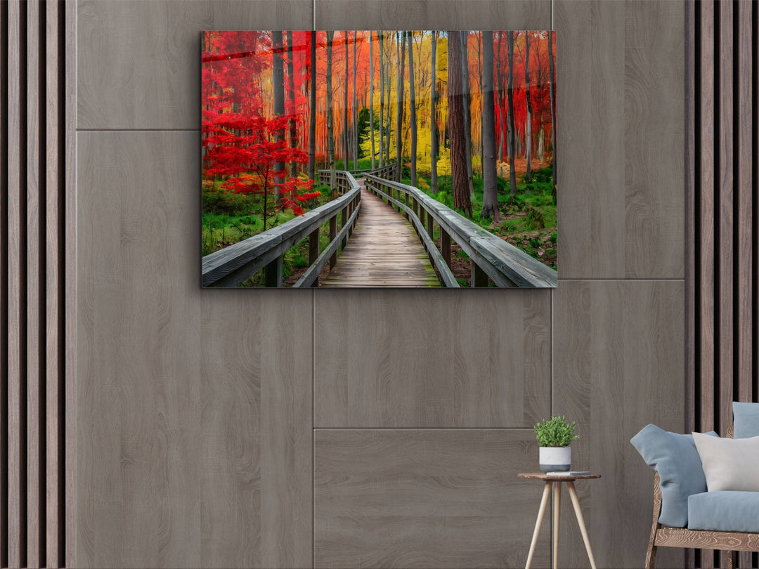 Forest Landscape Glass Printing Wall Art - Home&Office Wall Decor