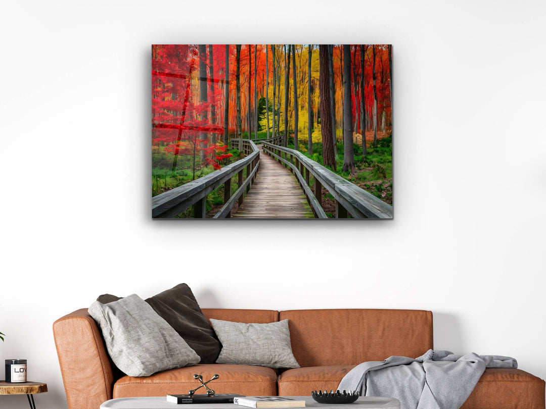 Forest Landscape Glass Printing Wall Art - Home&Office Wall Decor