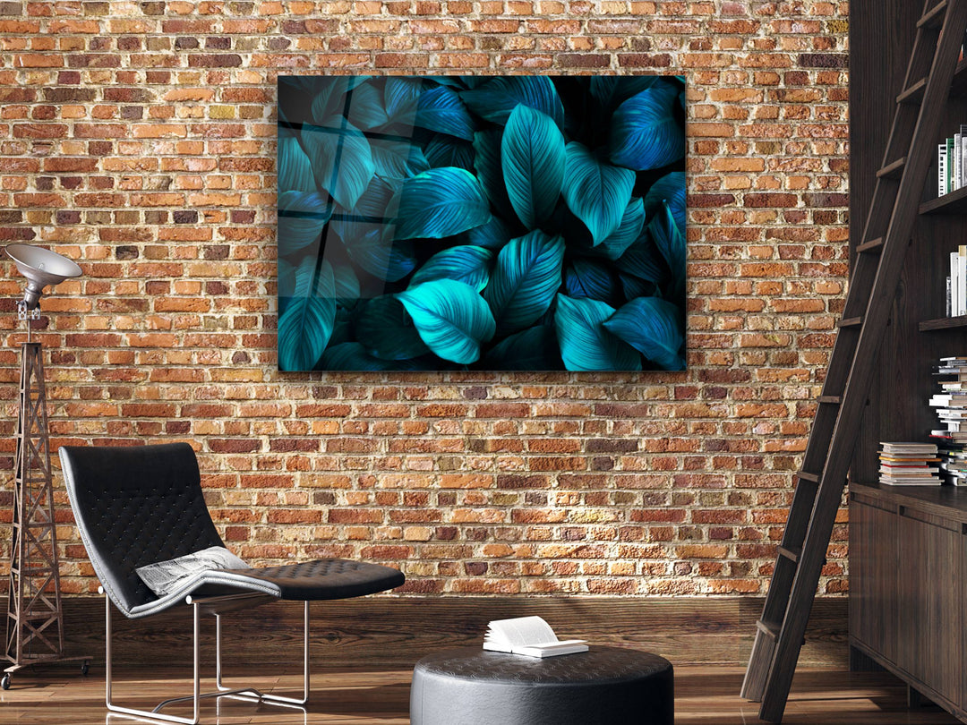 Abstract Floral Glass Printing Wall Art - Modern  Wall Decor