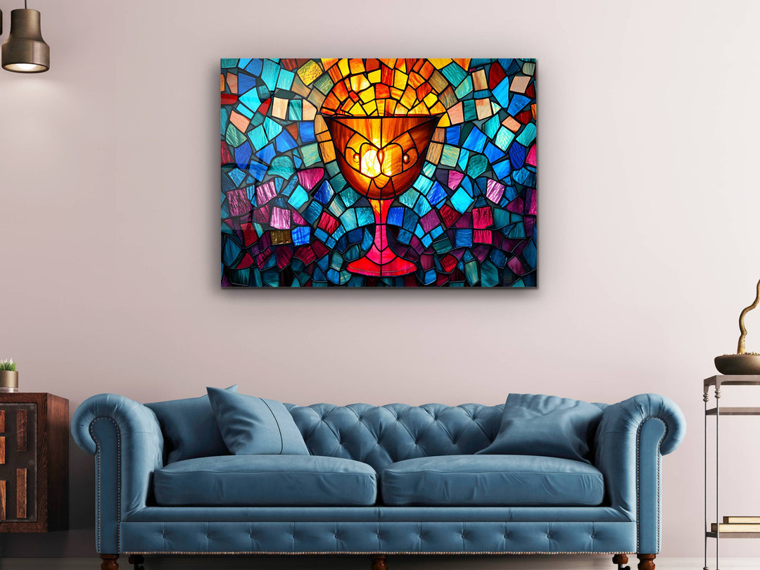 Colorful Religion Stained Glass Wall Art - Glass Printing Wall Decor