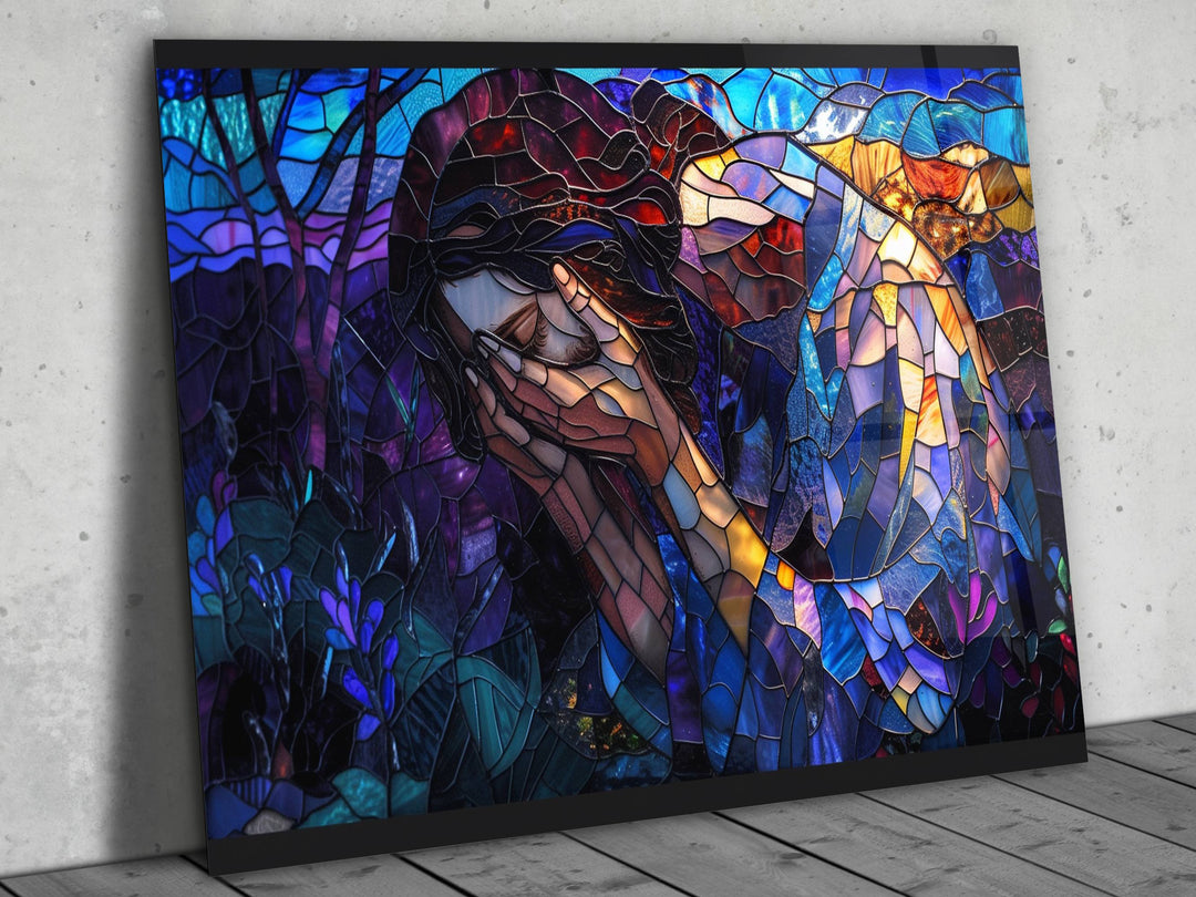 Jesus Christ Religion Stained Glass Wall Art - Glass Printing Wall Decor