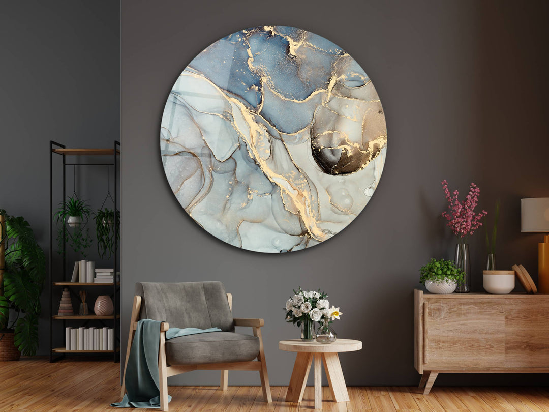 Abstract Marble Design Wall Art Decor-Home&Office Glass Printing Wall Painting