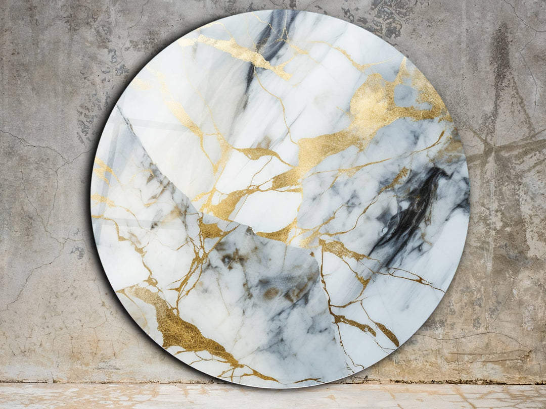 Abstract Marble Design Wall Art Decor-Home&Office Glass Printing Wall Painting