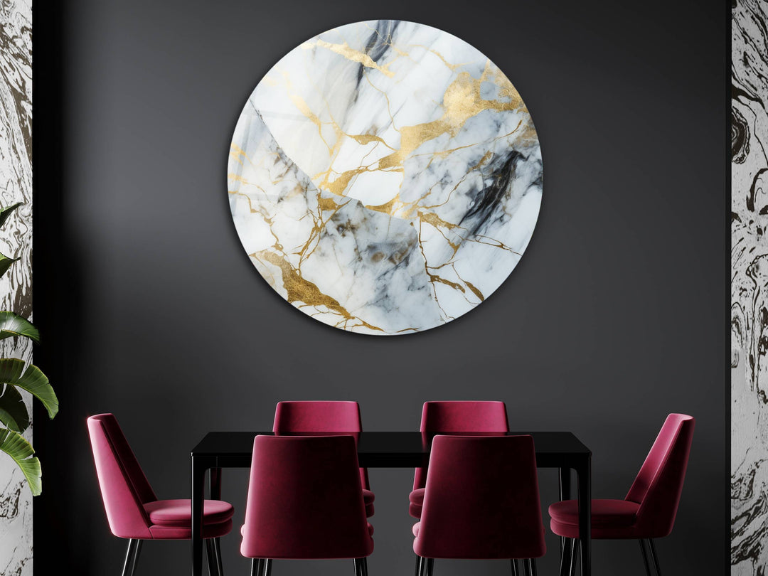 Abstract Marble Design Wall Art Decor-Home&Office Glass Printing Wall Painting