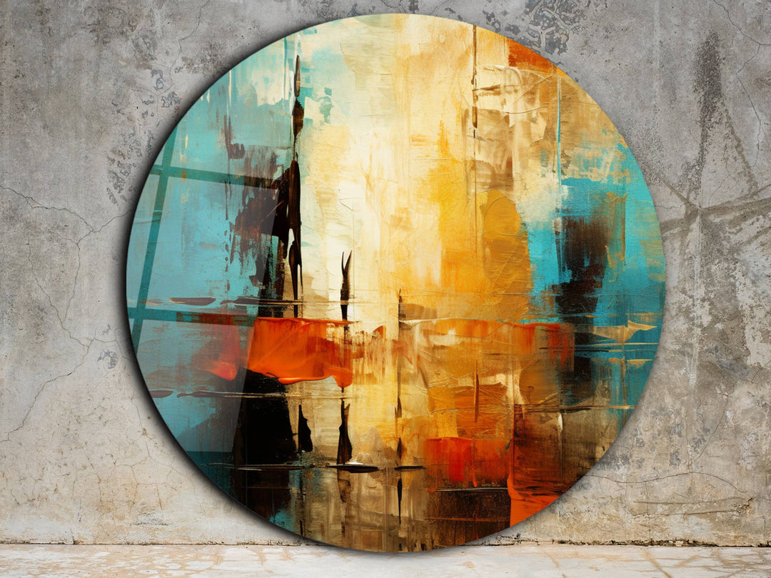 Abstract Colorful Wall Art Decor-Home&Office Glass Printing Wall Painting